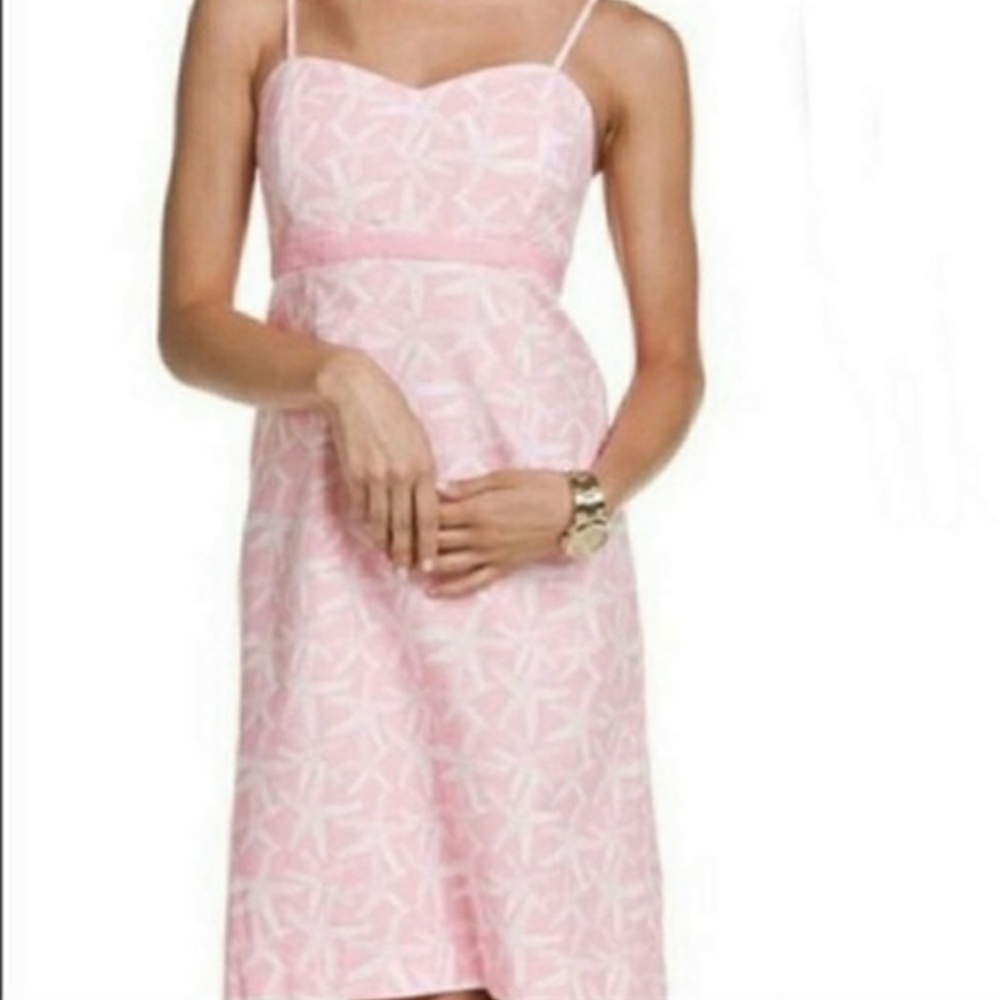 Vineyard Vines Pink A-Line Starfish Dress
